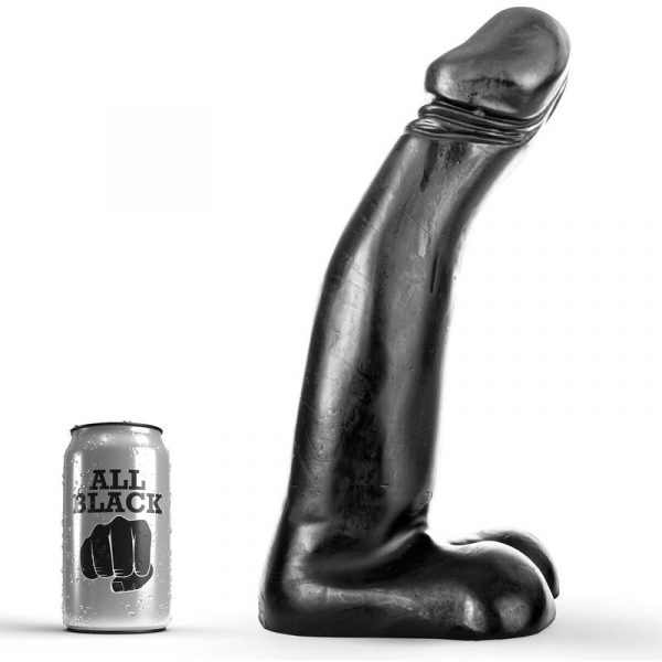 ALL BLACK - DILDO REALISTA NEGRO FISTING 29 CM - Imagen 2