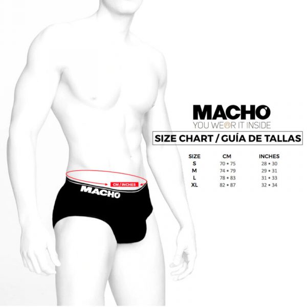 MACHO - MS24A CALZONCILLO BRIEF DARK AMARILLO M - Imagen 5