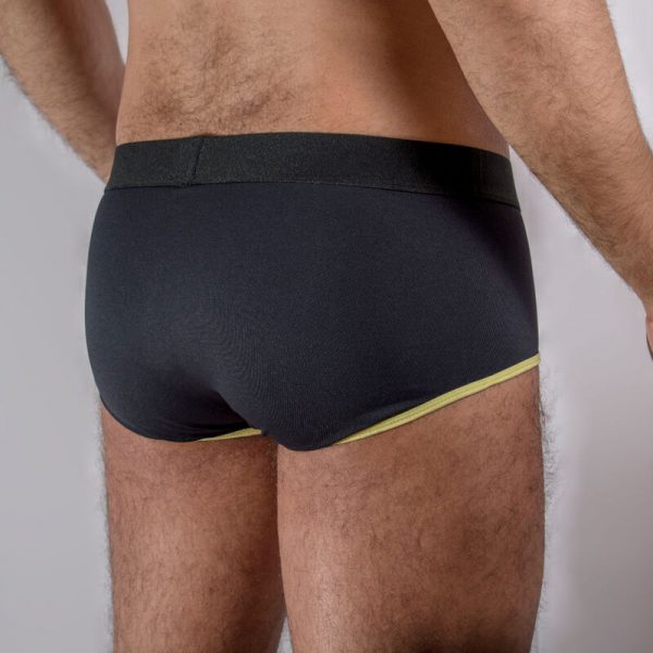 MACHO - MS24A CALZONCILLO BRIEF DARK AMARILLO XL - Imagen 4