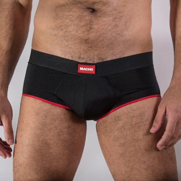 MACHO - MS24R CALZONCILLO BRIEF DARK ROJO L - Imagen 2