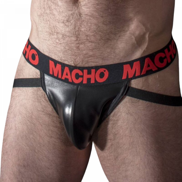 MACHO - MX25RC JOCK CUERO ROJO XL - Imagen 2