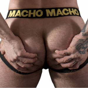 MACHO - MX25AC JOCK CUERO AMARILLO M