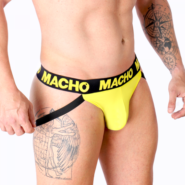 MACHO - MX25A JOCK AMARILLO LYCRA XL - Imagen 3